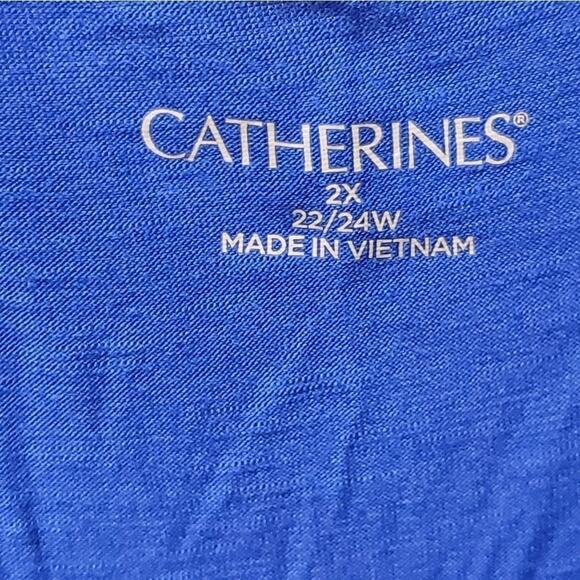 Catherines blue tunic length shirt 22/24 new!!!! - Picture 4 of 6